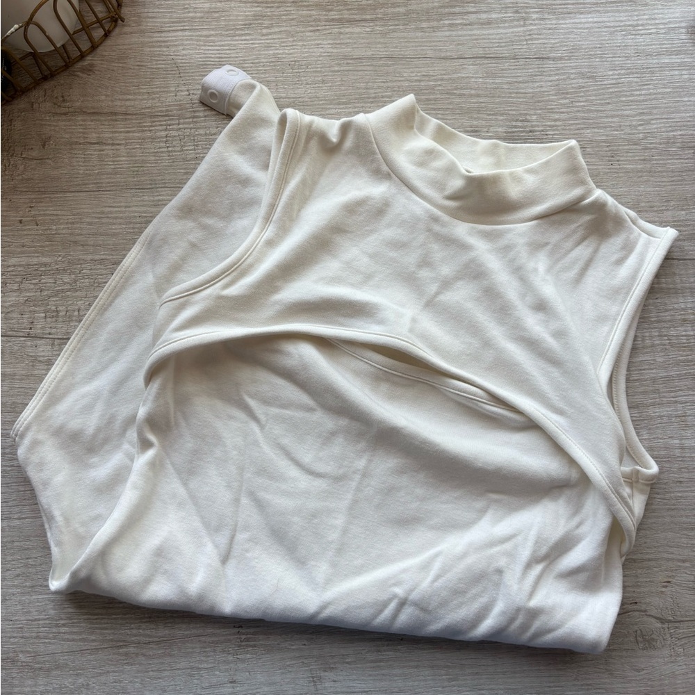 White cutout bodysuit